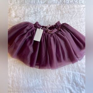 Jamie Kay Plum tulle skirt 2Y NWT